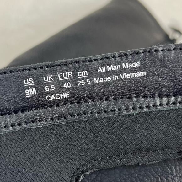 Soul Naturalizer Women’s Black Leather Knee-High Boots Chunky Rubber Heel Size 9 - Picture 7 of 10